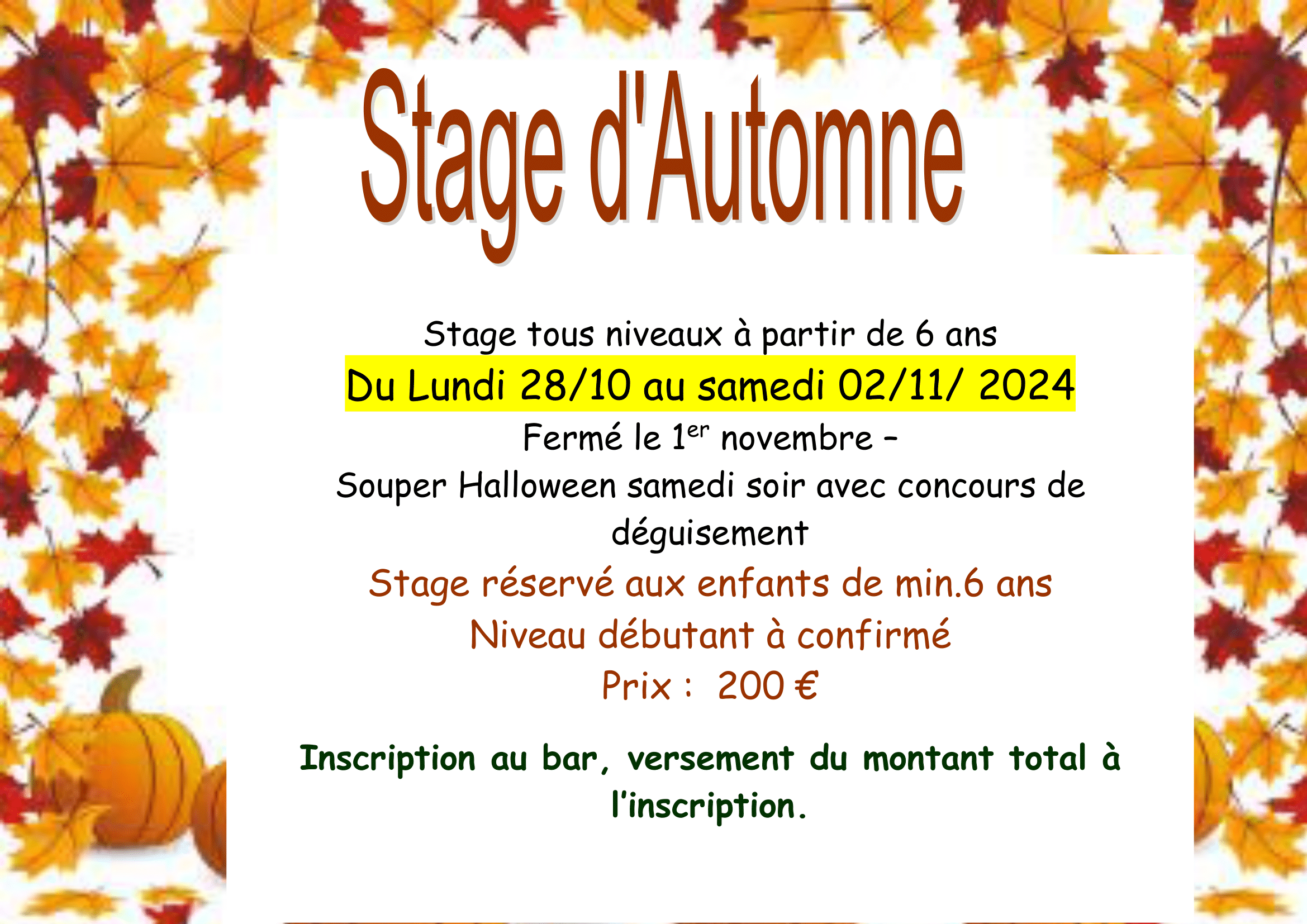 Stage Halloween 1 | Pony Paradise ASBL, Un centre unique d’hippothérapie et d’équitation à Bruxelles